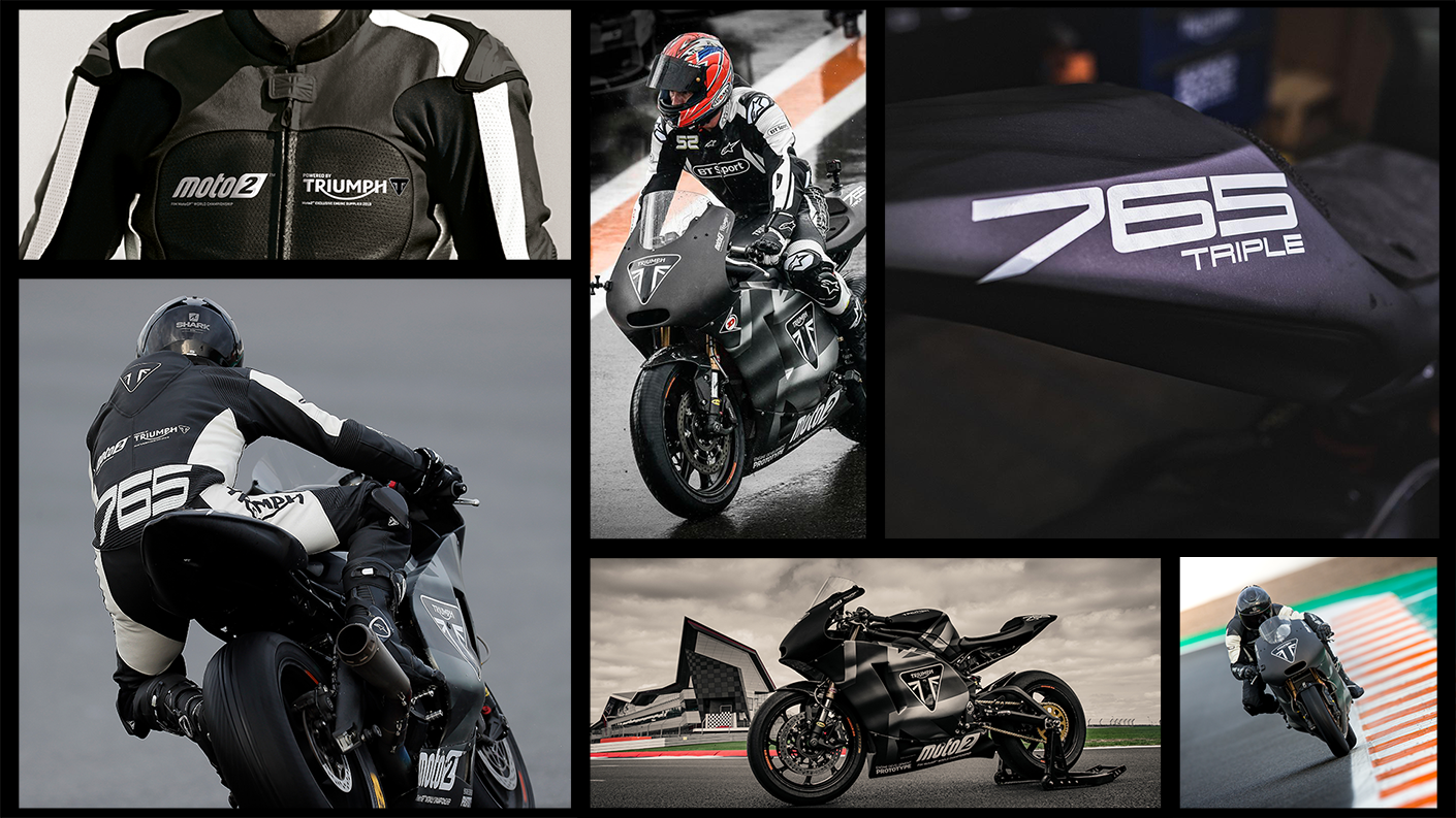 Moto2 testing images featuring James Toseland, Silverstone race track and Valencia race track